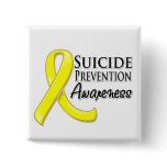 Suicide Prevention Awareness Ribbon Pinback Button