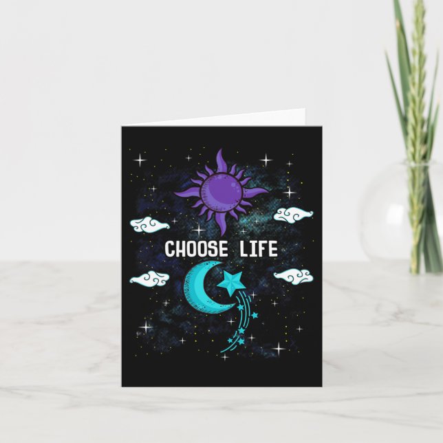 Suicide Prevention Awareness Semicolon Choose Life Card (Front)
