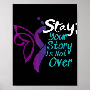 Suicide Prevention Awareness Semicolon Stay 1 Poster