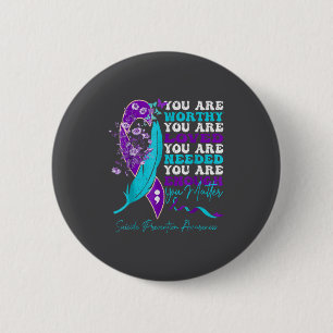 Suicide-prevention Awareness-sitive-motivational-s Button