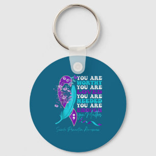 Suicide-prevention Awareness-sitive-motivational-s Keychain