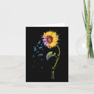 Suicide Prevention Awareness Sunflower Card