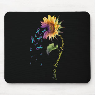 Suicide Prevention Awareness Sunflower Mouse Pad