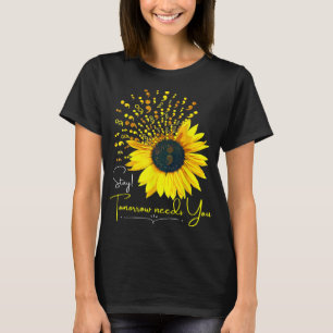 Suicide Prevention Awareness Sunflower Semicolon S T-Shirt