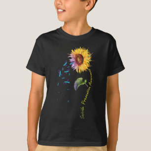 Suicide Prevention Awareness Sunflower  T-Shirt