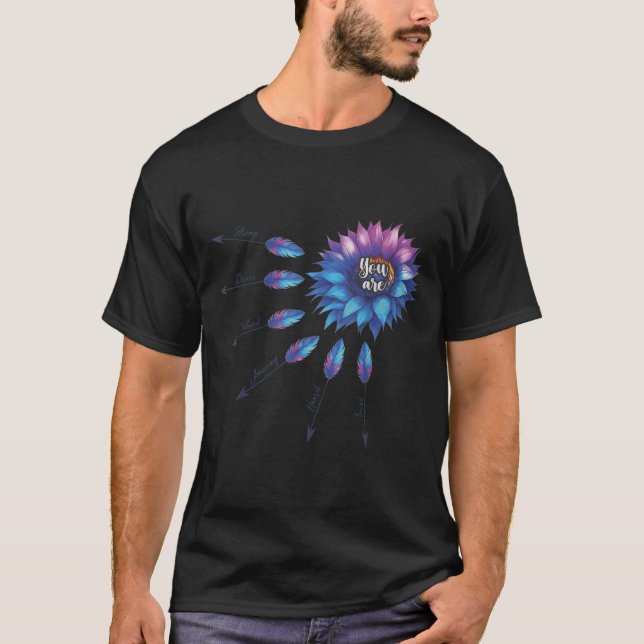Suicide Prevention Awareness Sunflower You Are 988 T-Shirt (Front)
