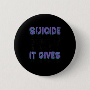 Suicide Prevention Awareness Teal &amp; Purple Rib Button