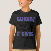 Suicide Prevention Awareness Teal &amp; Purple Rib