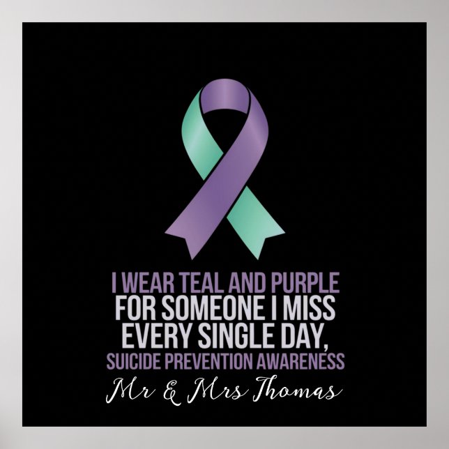 Suicide Prevention Awareness Together for Help Poster (Front)