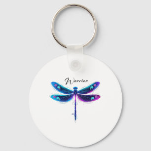 Suicide Prevention Awareness Warrior Dragonfly Sem Keychain
