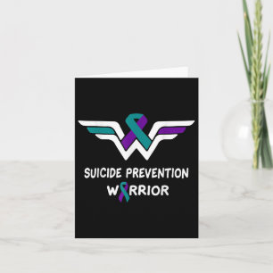 Suicide Prevention Awareness Warrior Purple & Card