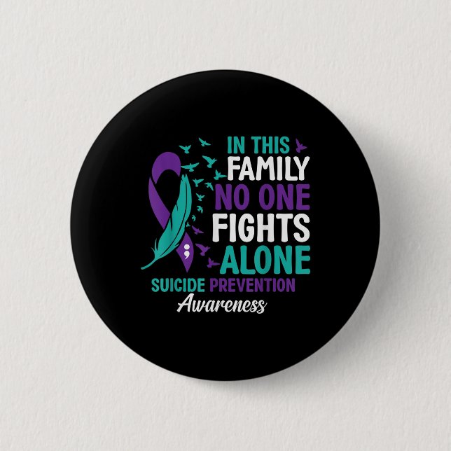 Suicide Prevention Awareness Week 2022 Support Rib Button (Front)