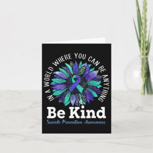 Suicide Prevention Awareness Week Be Kind Leopard Card
