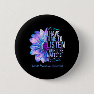Suicide Prevention Awareness Week I Have Time To L Button