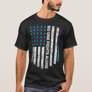 Suicide Prevention Awareness Week Ribbon American T-Shirt