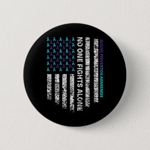 Suicide Prevention Awareness Week Shirt Ribbon Ame Button