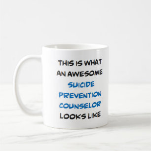 suicide prevention counsellor, awesome coffee mug
