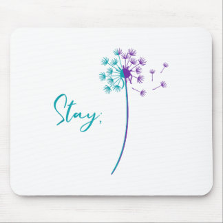 Suicide Prevention Dandelion Teal And Purple Stay  Mouse Pad