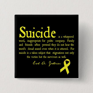 Suicide Prevention Flair with Grollman quote Button