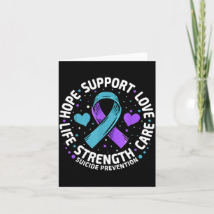 Suicide Prevention Hope Suprt Love Life Suicide Aw Card