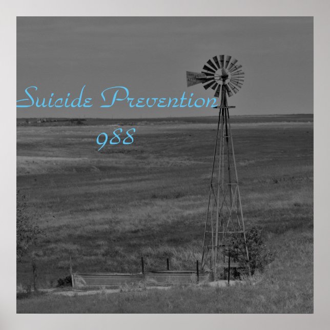 Suicide Prevention hotline Motivational Poster (Front)