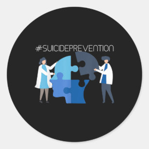 Suicide Prevention - Mental Health Awareness 1  Classic Round Sticker