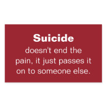 Suicide Prevention Quote Rectangular Sticker