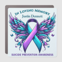 Suicide Prevention Ribbon Angel In Loving Memory