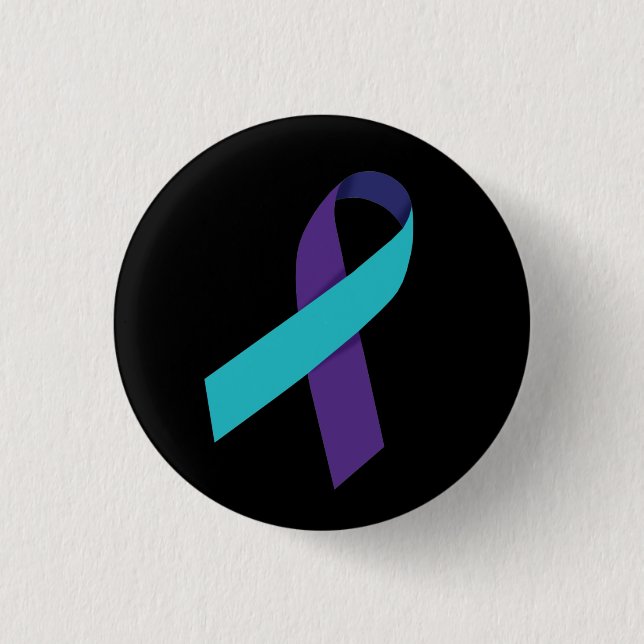 Suicide Prevention Ribbon Button (Front)