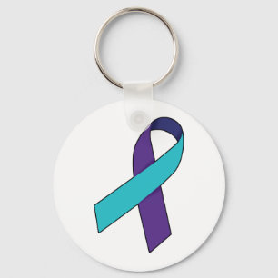 Suicide Prevention Ribbon Keychain