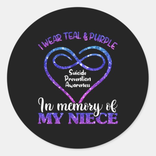 Suicide Prevention Shirt  Suicide Prevention Aware Classic Round Sticker