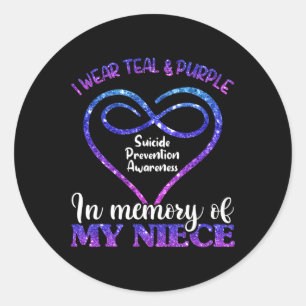 Suicide Prevention Shirt  Suicide Prevention Aware Classic Round Sticker