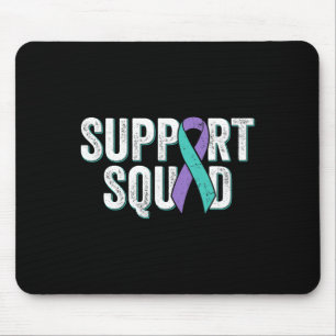 Suicide Prevention Support Squad - Teal Purple Awa Mouse Pad