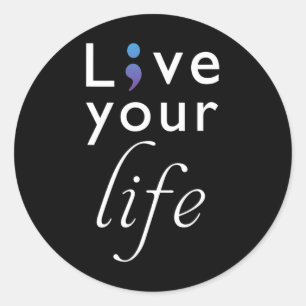 Suicide Prevention Support Teacher Classic Round Sticker