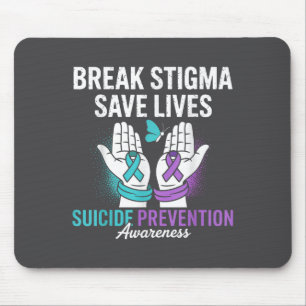 Suicide Prevention Suprt Break Stigma Suicide Awar Mouse Pad