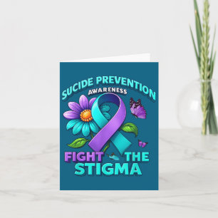 Suicide Prevention Suprt Fight Stigma Suicide Awar Card