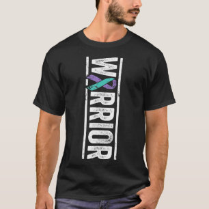 Suicide Prevention Warrior - Sideways Awareness Ri T-Shirt