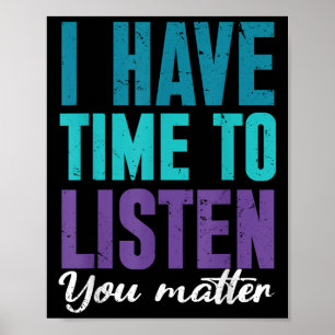 Suicide Prevention You _ I For Suprters Poster