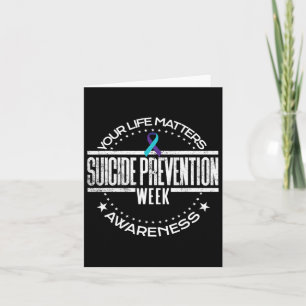Suicide Prevention Your Life Problems Suicide Awar Card