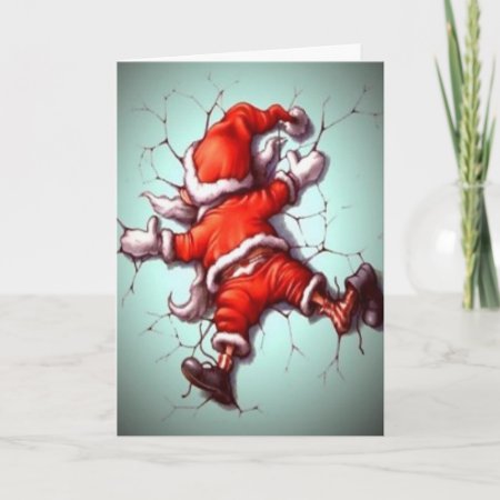 Suicide Santa Holiday Card