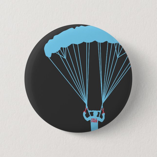 suicide skydive pinback button (Front)