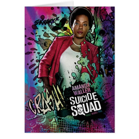 Suicide Squad | Amanda Waller Character Graffiti Cards (Front)