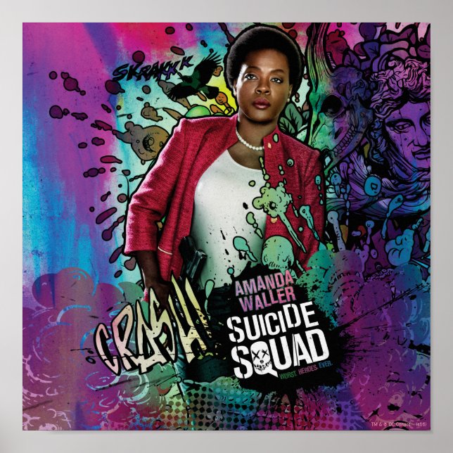 Suicide Squad | Amanda Waller Character Graffiti Poster (Front)