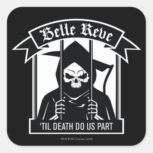 Suicide Squad  Belle Reve Reaper Graphic Square Sticker