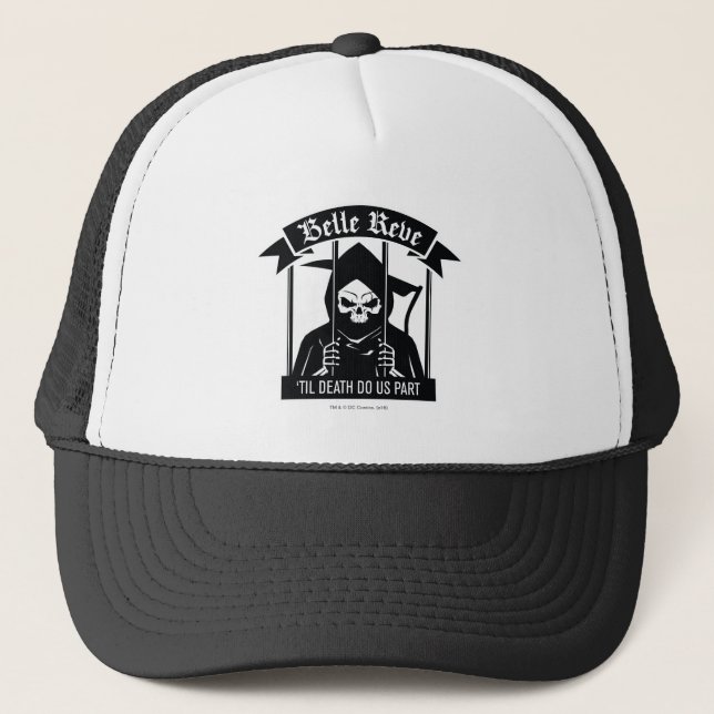 Suicide Squad | Belle Reve Reaper Graphic Trucker Hat (Front)