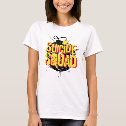 Suicide Squad  Bomb Logo 3 T_Shirt