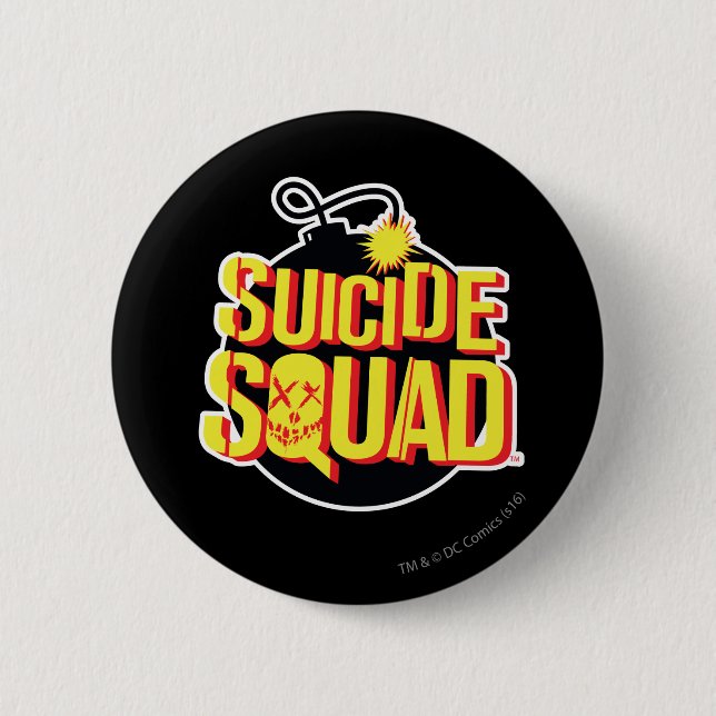 Suicide Squad | Bomb Logo Button (Front)