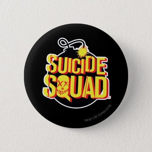 Suicide Squad  Bomb Logo Button