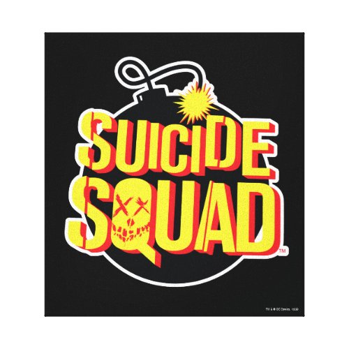 Suicide Squad  Bomb Logo Canvas Print