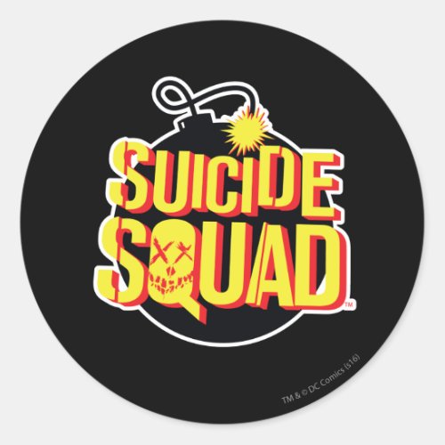 Suicide Squad  Bomb logo Classic Round Sticker